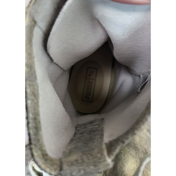 Puma Eskiva Womens Metallic Gold High Top Boxing Shoes Sneakers US 8 UK 5.5 - Picture 12 of 13